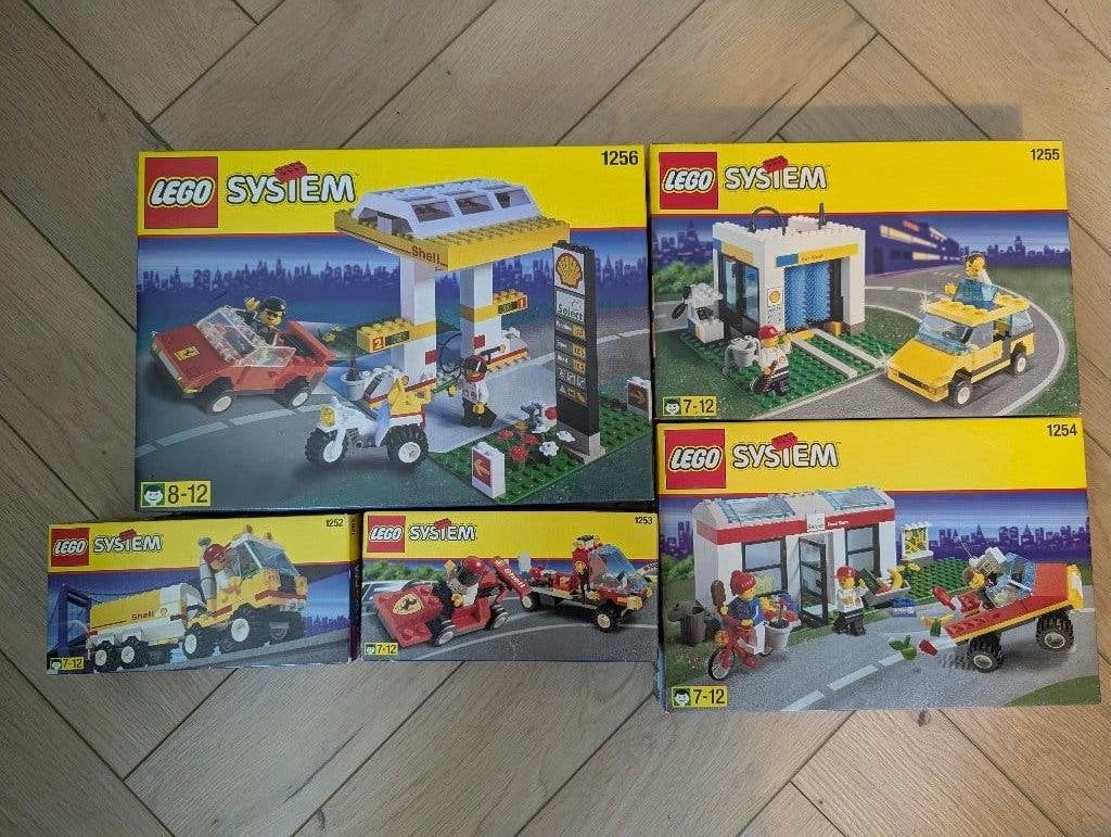 LEGO Shell 1252 1253 1254 1255 1256 – Complete set – SEALED, Enlèvement ou Envoi, Lego, Ensemble complet, Non ouvert/scellé