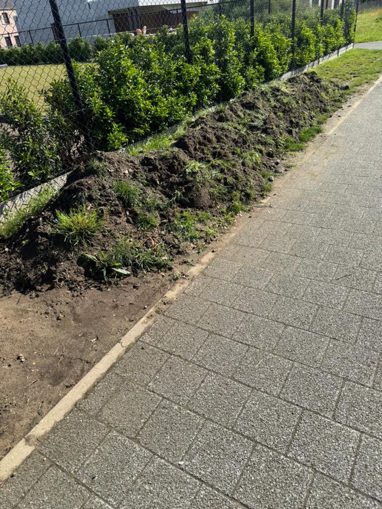 Zwarte opvulgrond, Ophalen