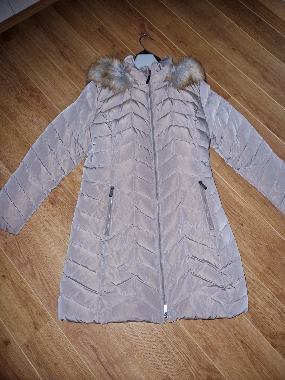 warme damesjas, E5 Mode, Enlèvement ou Envoi, Comme neuf, Beige