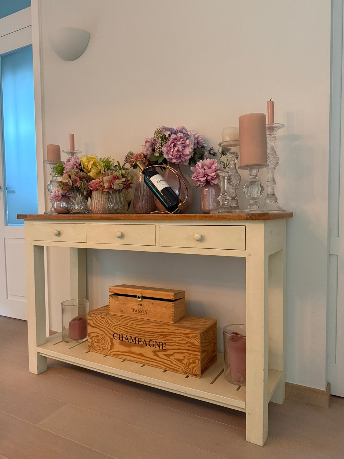 Houten decoratietafel, Ophalen, Gebruikt, Rechthoekig
