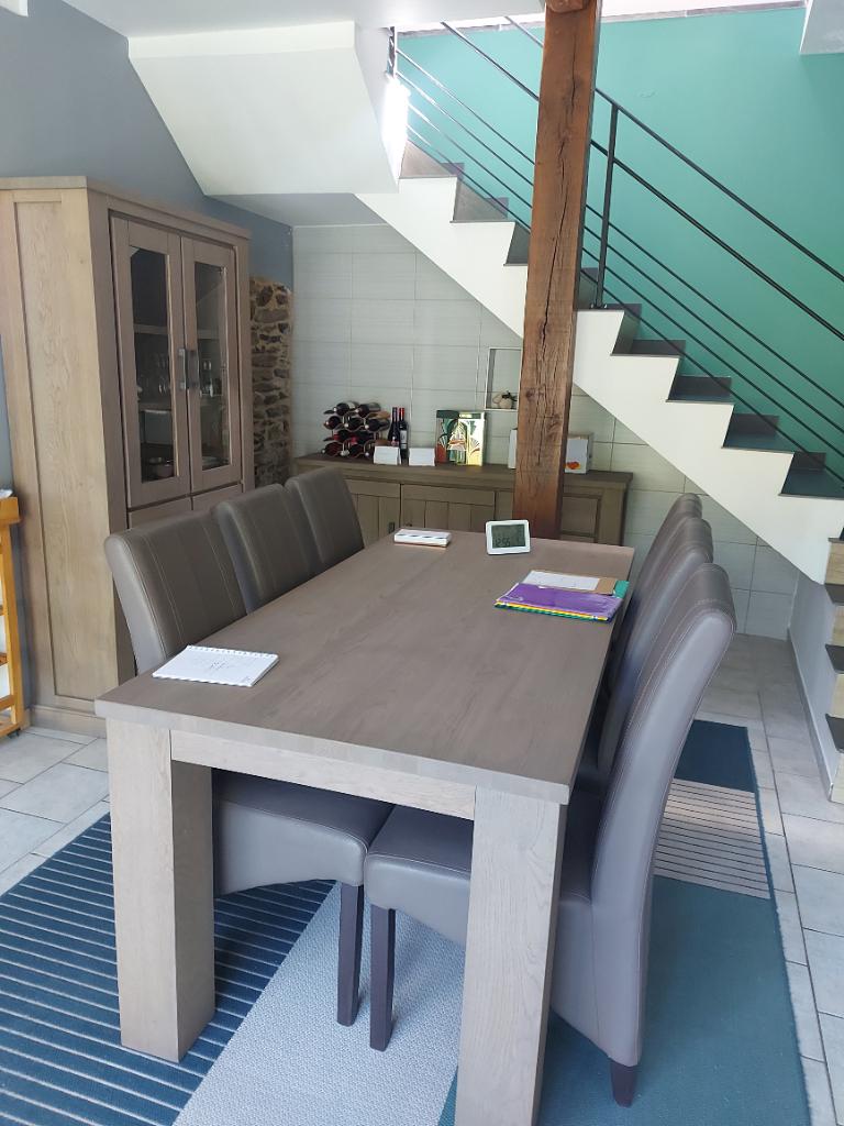 Salle a manger, Enlèvement, Comme neuf, Chêne, 4 à 6 chaises