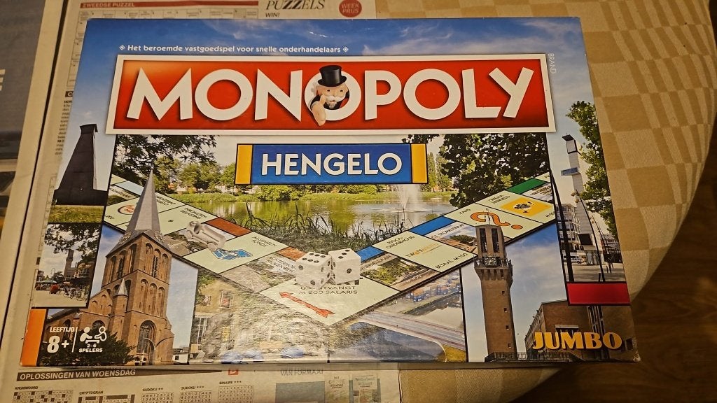 jeu de plateau new Monopoly Hengelo Monopoly limited, Hobby & Loisirs créatifs, 1 ou 2 joueurs, Enlèvement ou Envoi, Neuf, Monopoly