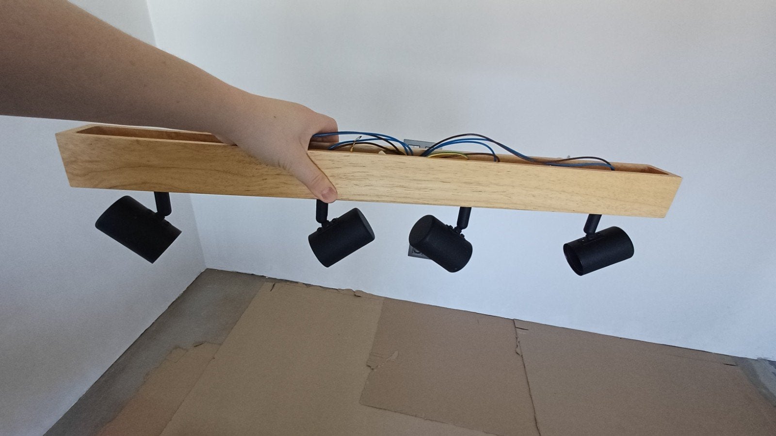 Lampe de plafond avec spots (y compris les ampoules), Source lumineuse incluse, Moderne, Noir, Enlèvement