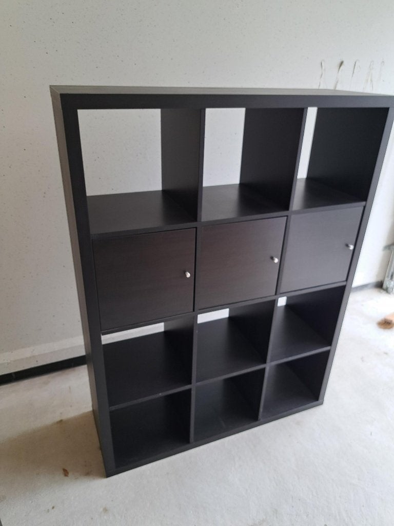 Kallax kast, zwartbruin, 112x147cm, Huis en Inrichting, Ophalen, Zo goed als nieuw