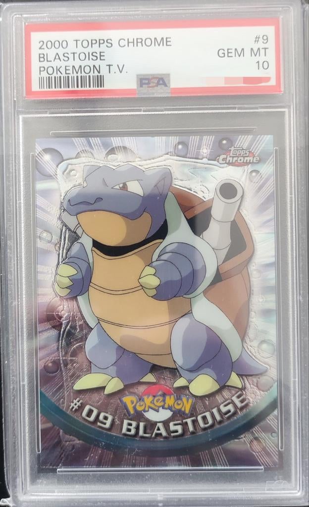 PSA 10 - 2000 Topps Chrome Blastoise #9 (pop 206), Enlèvement ou Envoi, Booster