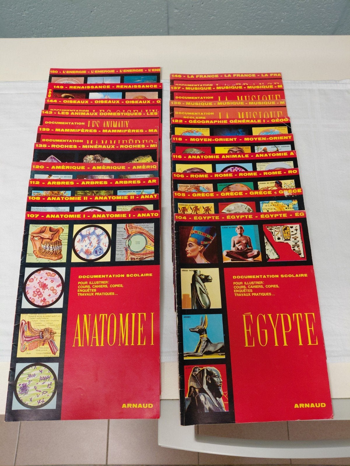 Lot de planches éducatives vintage "Documentation Scolaire A, Livres, Enlèvement ou Envoi, Géographie
