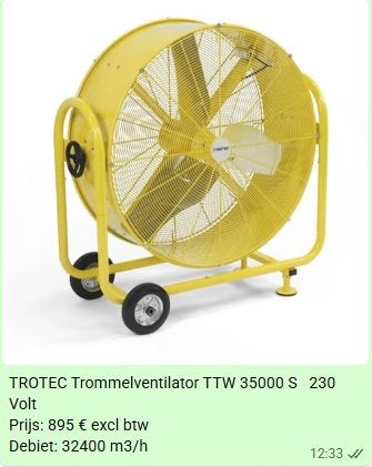 Ventilator industrie / stal, Dieren en Toebehoren, Stalling