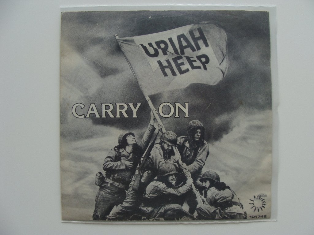 Uriah Heep – Carry On (1980), Beschermende buitenhoes, Ophalen of Verzenden, 7 inch, Rock en Metal