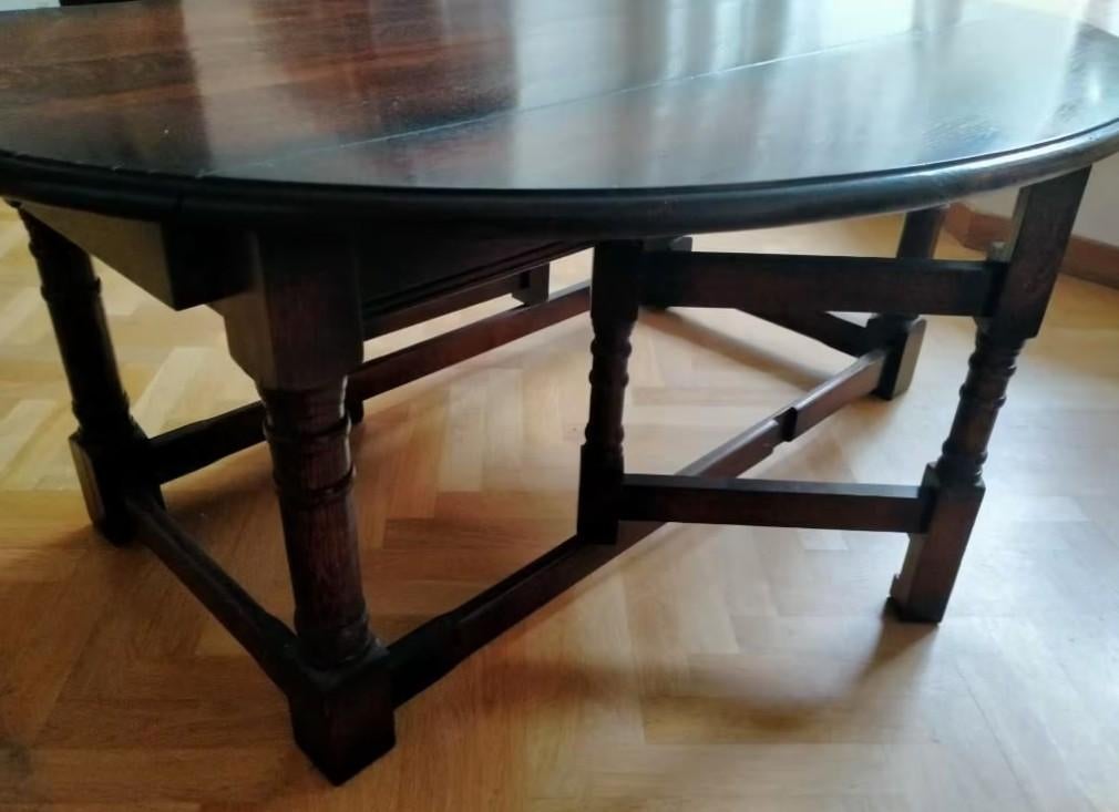 table anglaise pliante, Enlèvement