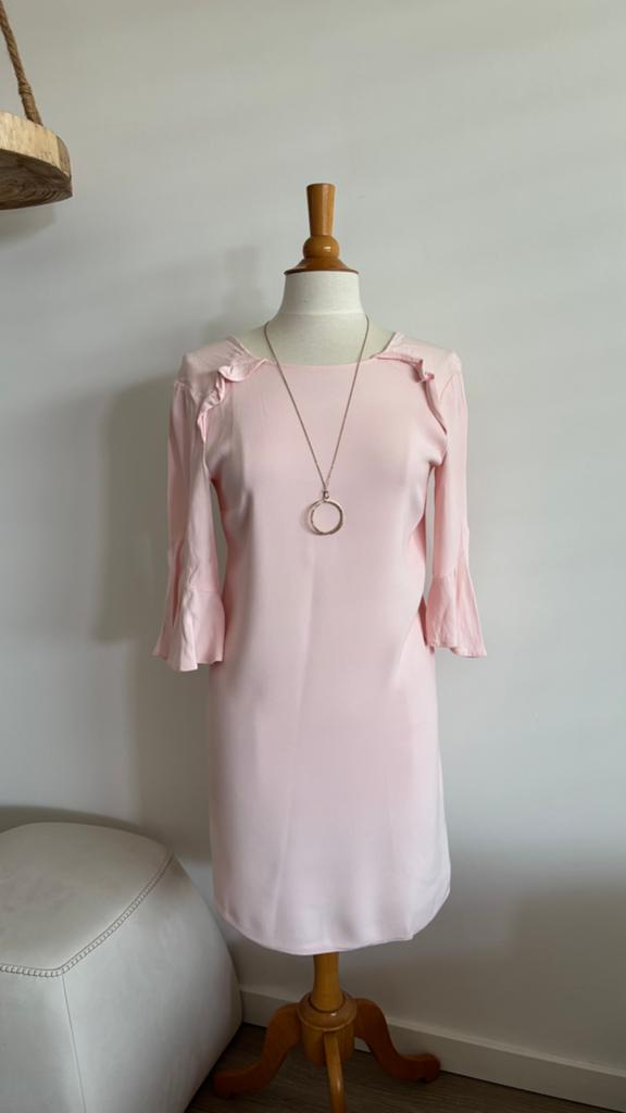 LIU JO Italy ( medium) zijde/viscose jurk, Kleding | Dames, Jurken, Ophalen of Verzenden, Zo goed als nieuw, Onder de knie