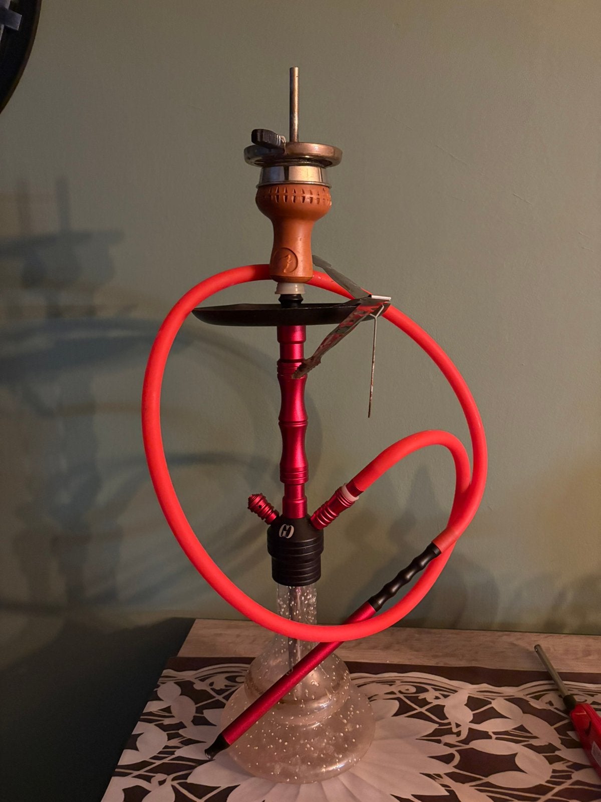 Shisha set, Collections, Articles de fumeurs, Briquets & Boîtes d'allumettes, Enlèvement ou Envoi, Utilisé, Narguilé