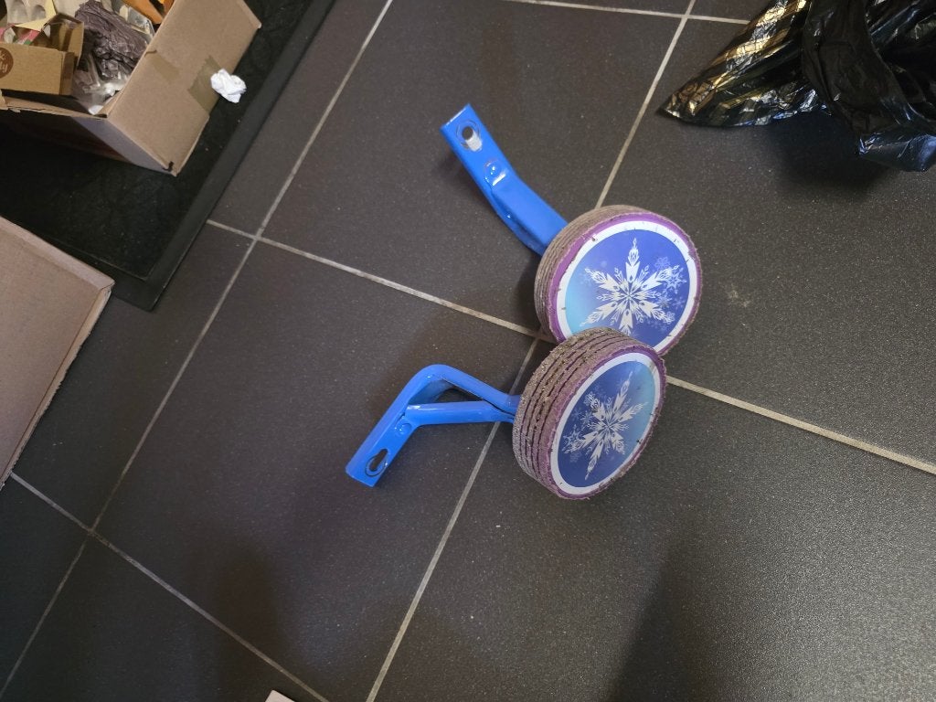 Kinderfiets, Fietsen en Brommers, Ophalen, Zijwieltjes, Gebruikt, Velgrem