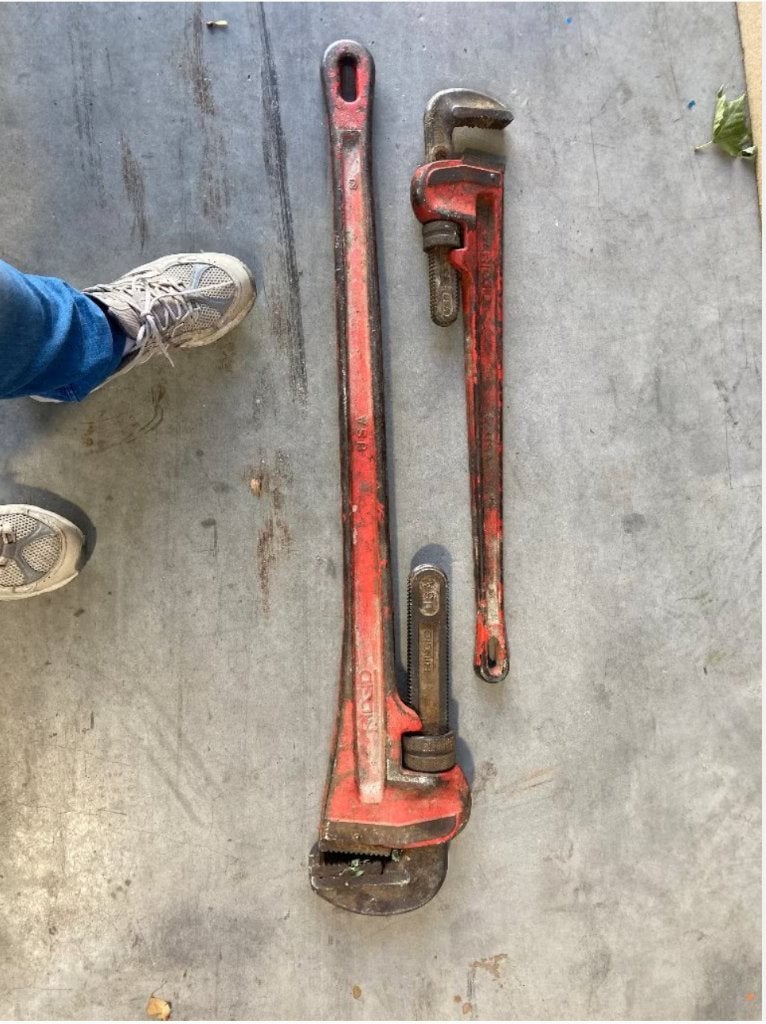 kraan Ridgid Heavy-Duty Rechte Pijptang, Articles professionnels, Enlèvement, Grue