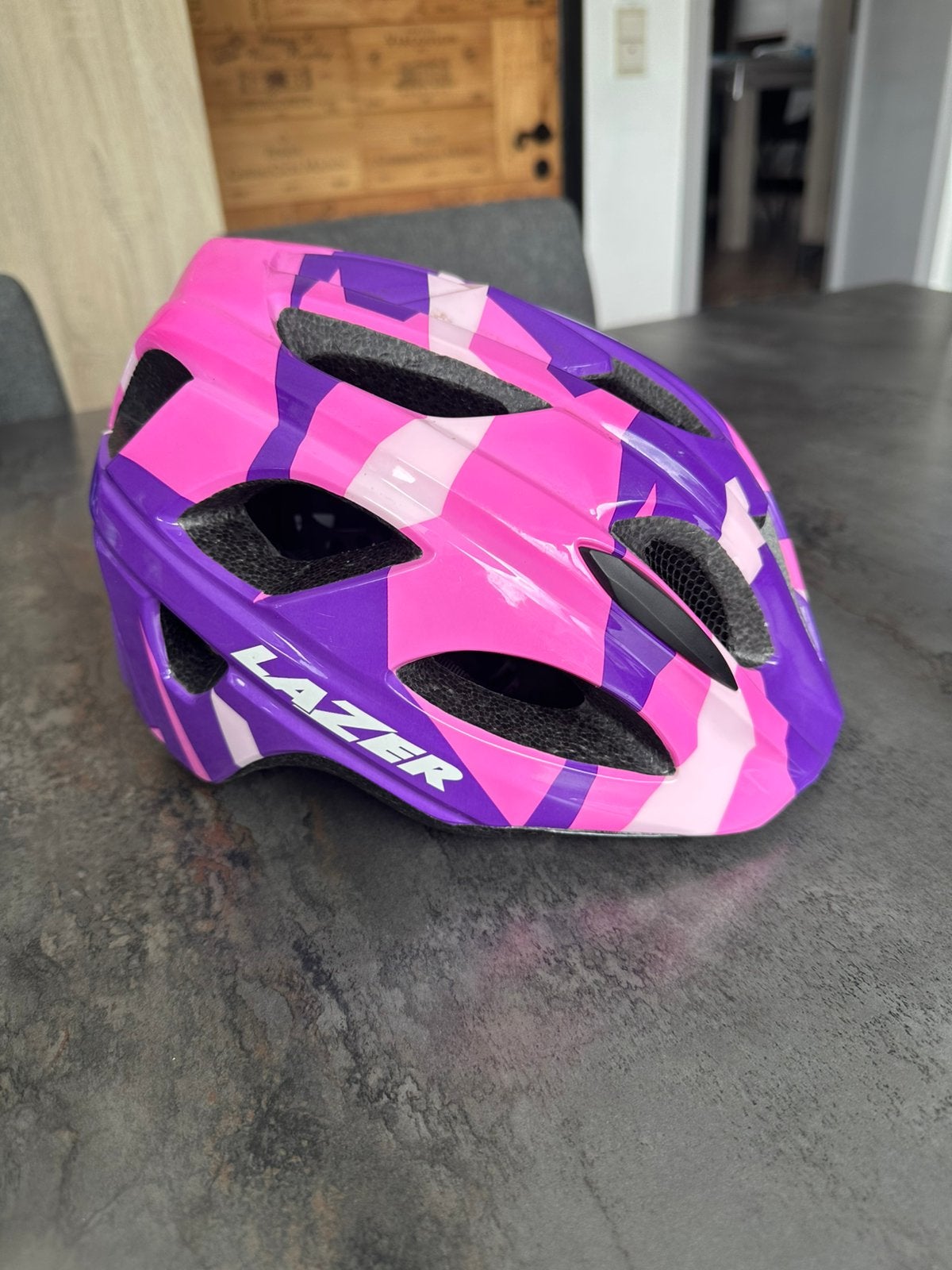 Casque vtt lazer nut’z kids 50-56 cm, Vélos & Vélomoteurs, Enlèvement, Comme neuf, S, Fille