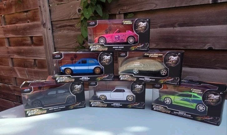 Lot 6 voitures Fast & Furious Jada 25 Years – Die-Cast – Col, Verzamelen, Ophalen, Nieuw