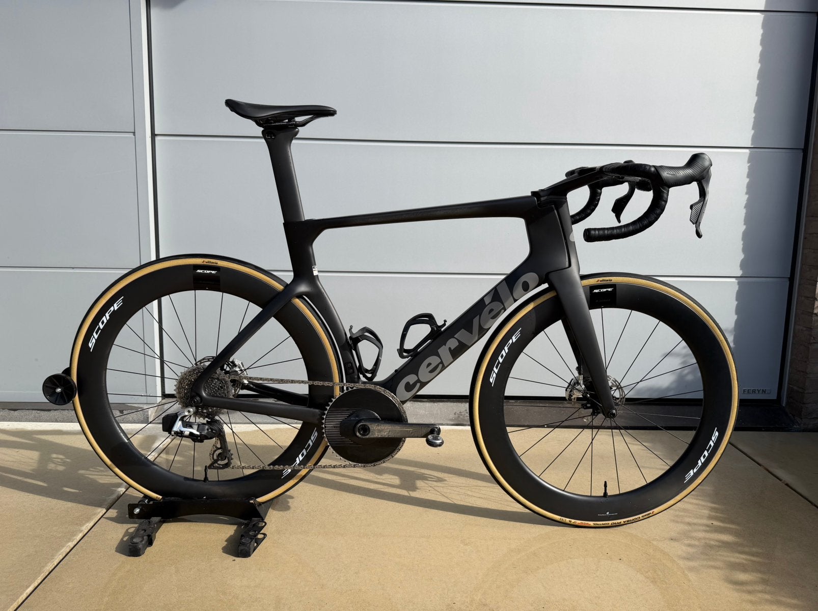 Cervélo S5 Five Black 58 Sram Red E1, Fietsen en Brommers, Ophalen, Zo goed als nieuw