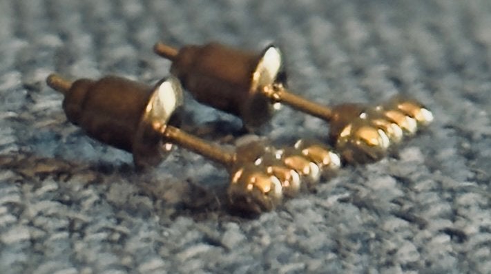 Boucles d’oreilles, dorées, Enlèvement ou Envoi, Neuf
