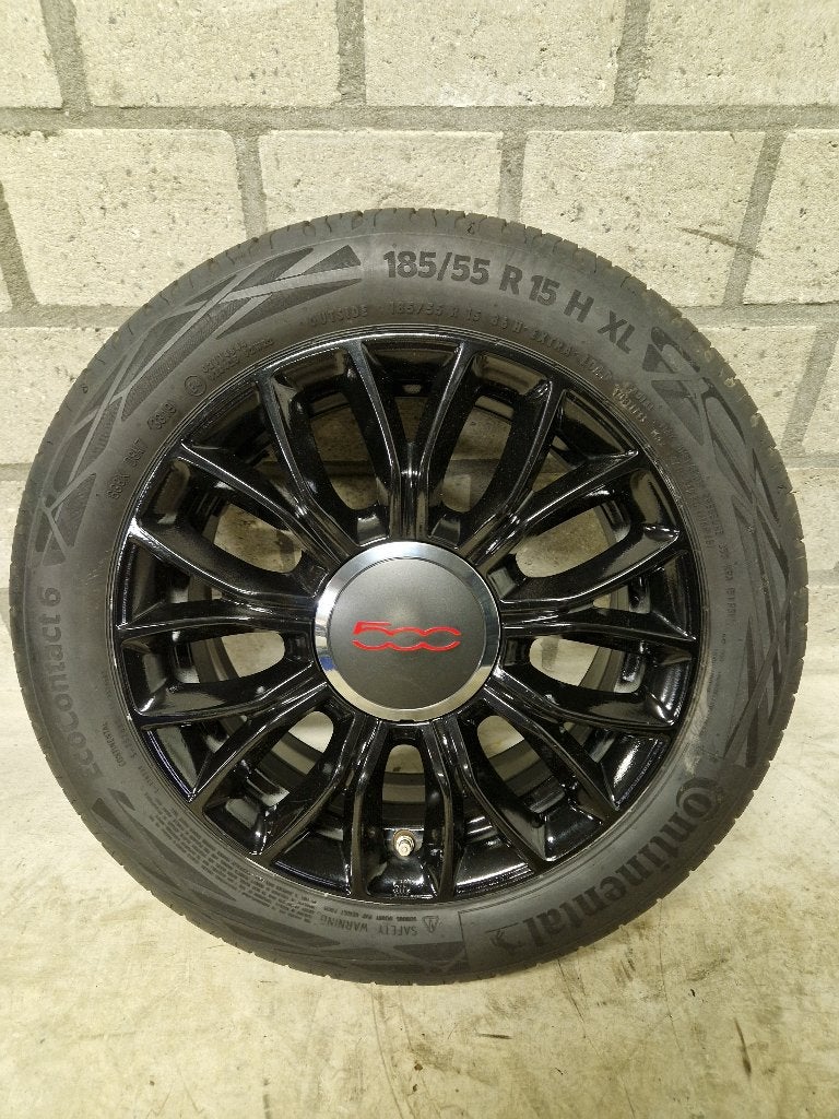 Fiat 500 velgen met banden, Auto-onderdelen, Ophalen, 15 inch, Banden en Velgen, 185 mm