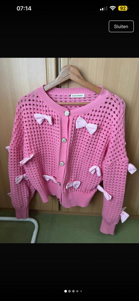 Gilet bisou s project, Ophalen of Verzenden, Zo goed als nieuw, Roze