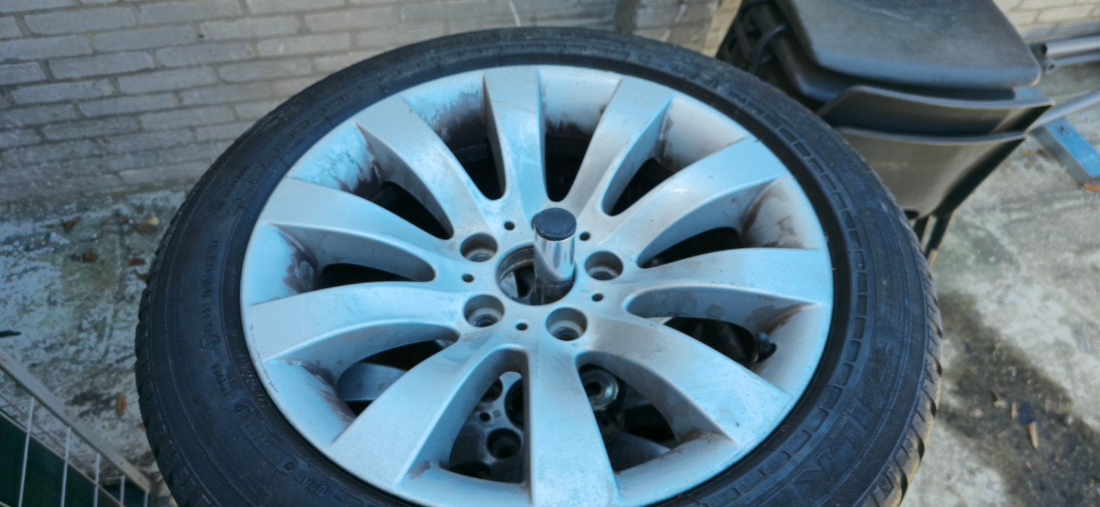 Bmw aluminimum velgen 225-50-17, Auto-onderdelen, Banden en Velgen, Ophalen, Band(en)