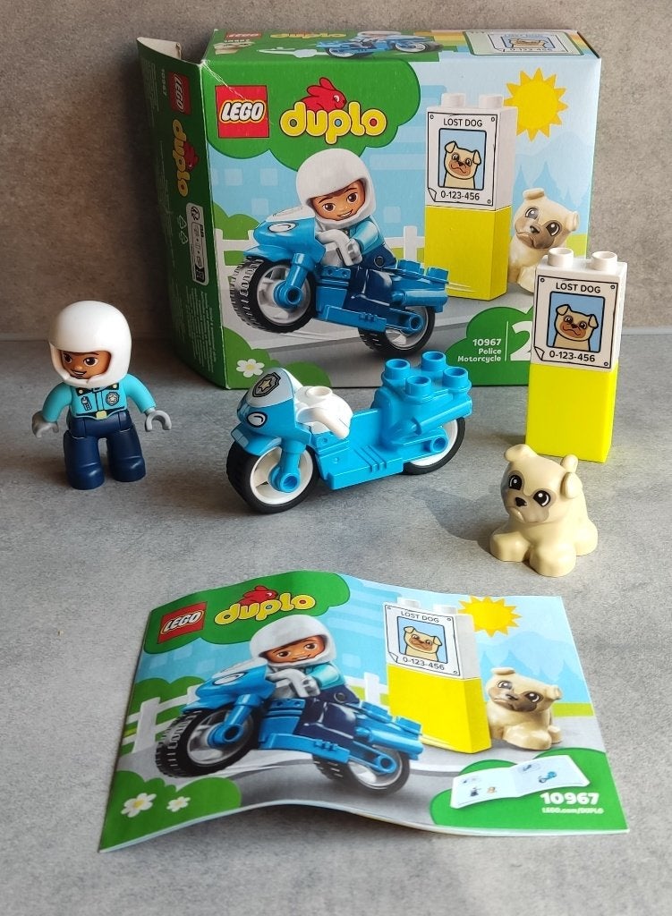 lego duplo 10967 politiemotor, Enfants & Bébés, Jouets | Duplo & Lego, Enlèvement ou Envoi, Ensemble complet, Comme neuf, Duplo