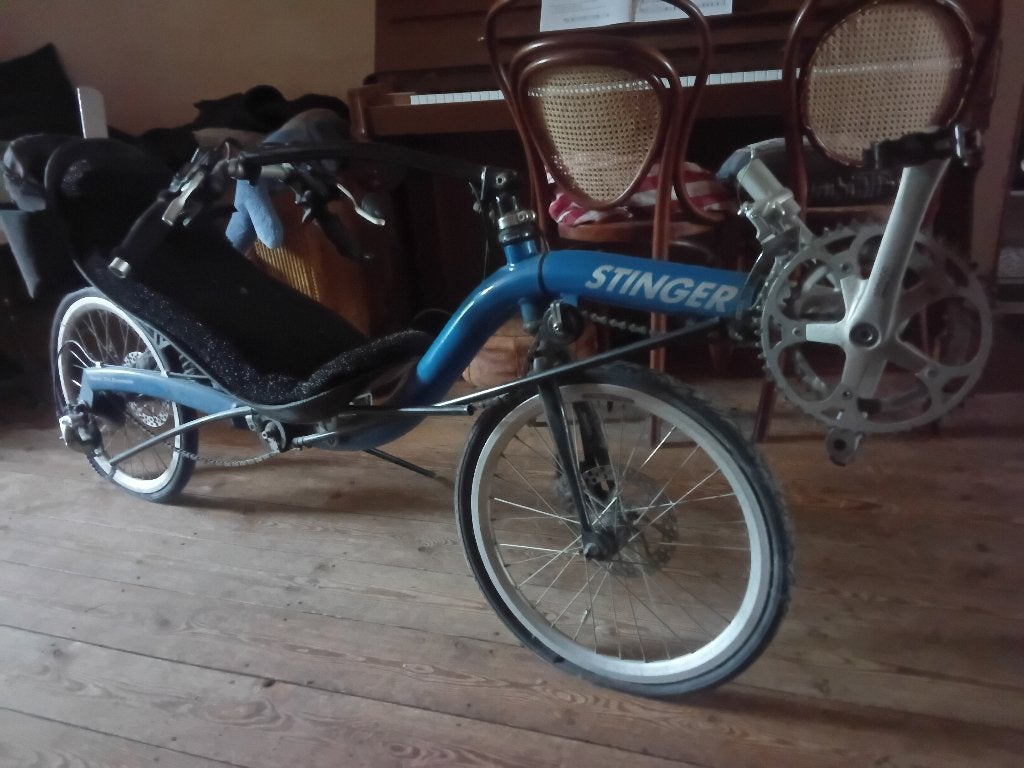 ligfiets - Optima Stinger, Fietsen en Brommers, Gebruikt, Bovenstuur, Schijfrem, Ophalen