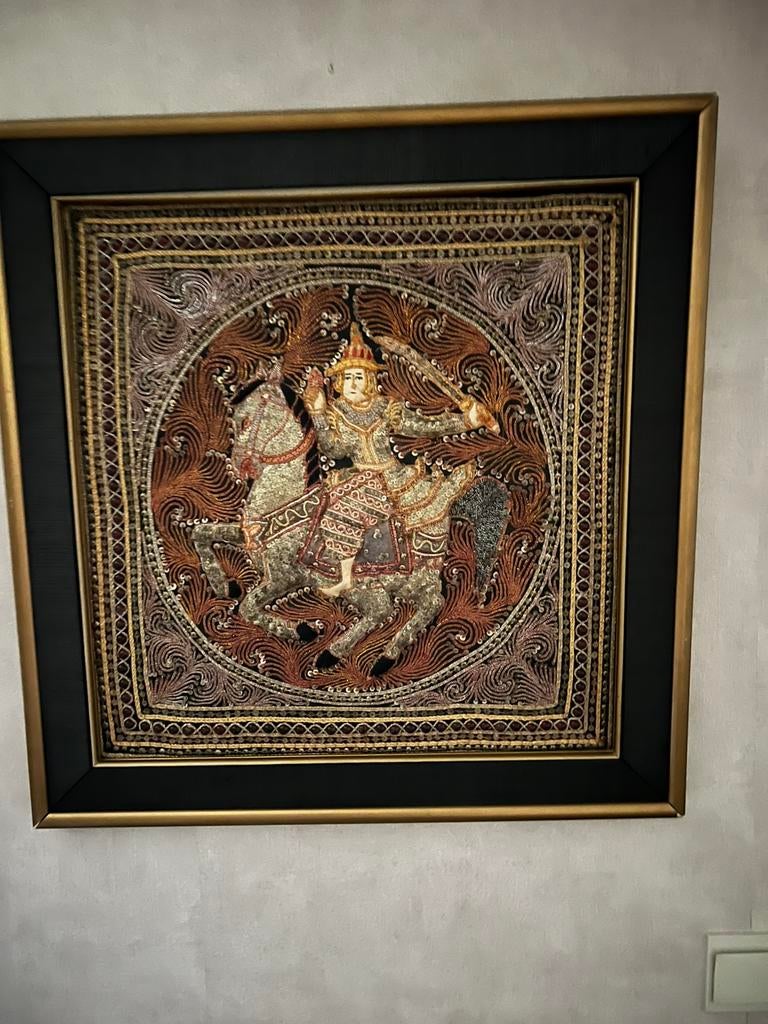 Birmese Kalaga tapijt ‘Thai Godess’, Antiek en Kunst, Ophalen