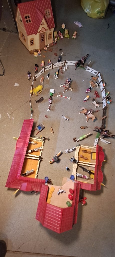 Playmobil paarden manege / boerderij, Ophalen