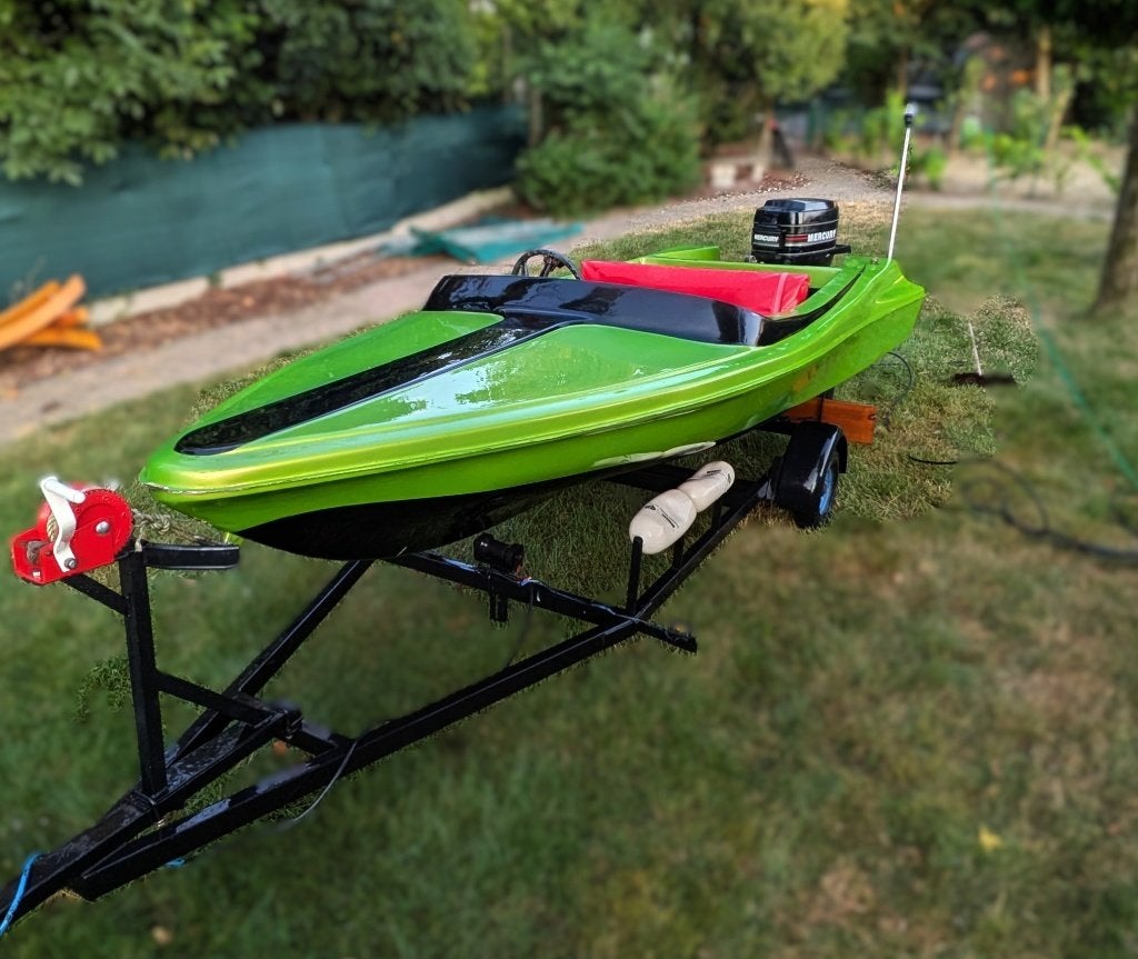 Bateau à moteur prototype + Moteur Mercury 35cv + Remorque, Sports nautiques & Bateaux, Bateaux à moteur & Yachts à moteur, Utilisé