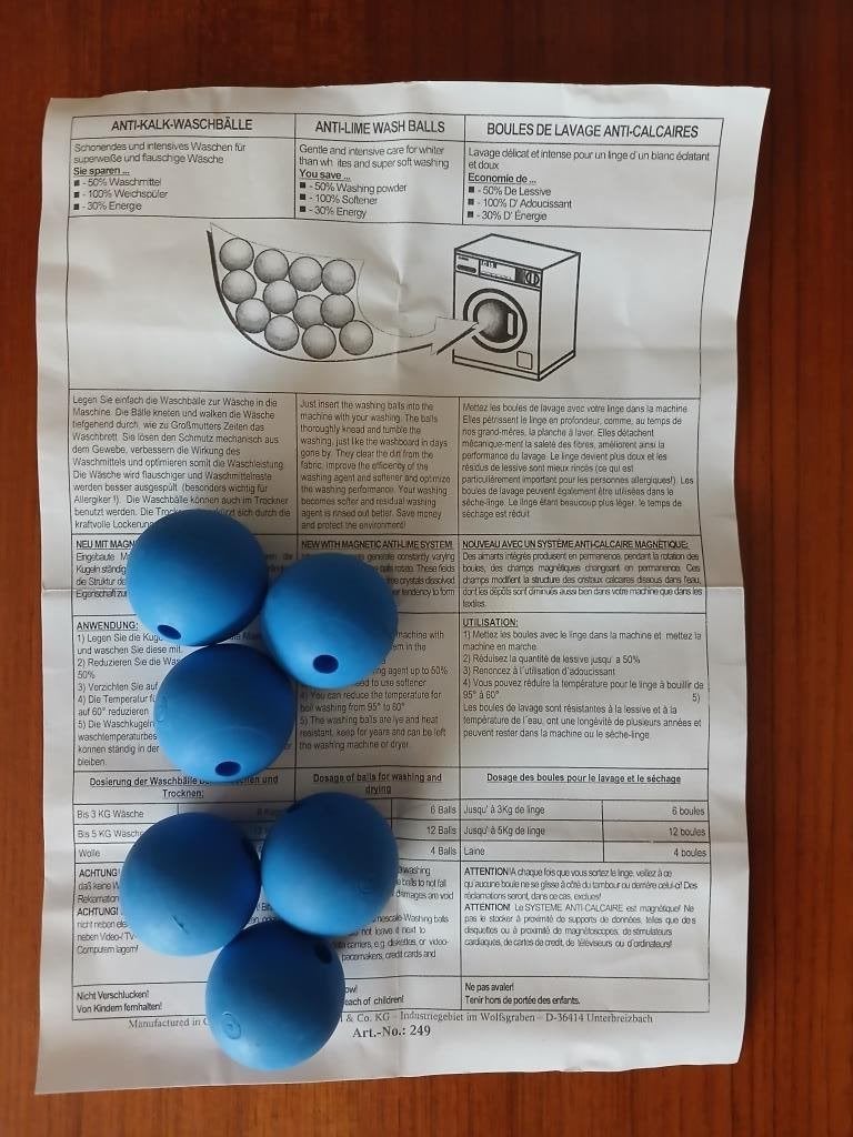 Magnetische wasballen tegen kalksteen, Ophalen, Nieuw