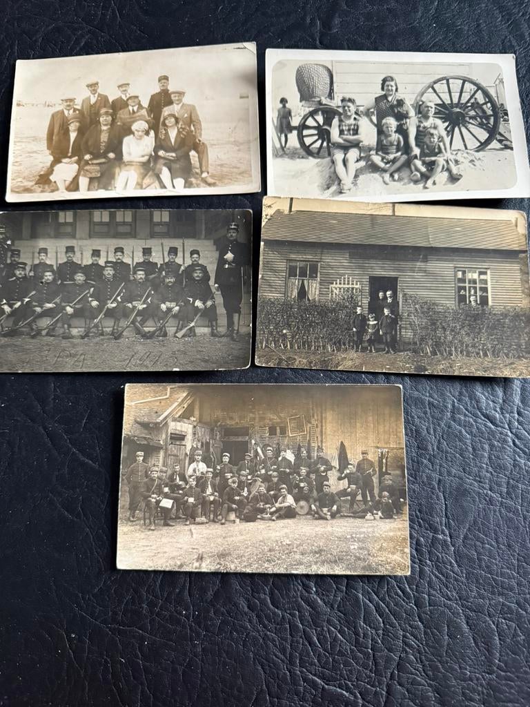 Lot oude fotos vnl militairen 14-18 enz…, Enlèvement ou Envoi, Comme neuf