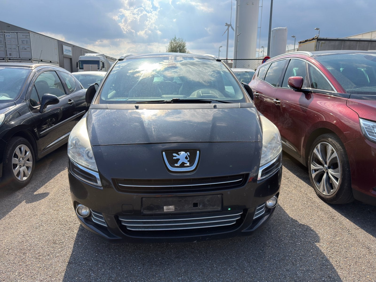 PEUGEOT 5008 2.0 HDI 150PK 7 PLAATSEN FULL OPTION EXPORT, Auto's, Monovolume, Zwart, 4 cilinders, 7 zetels