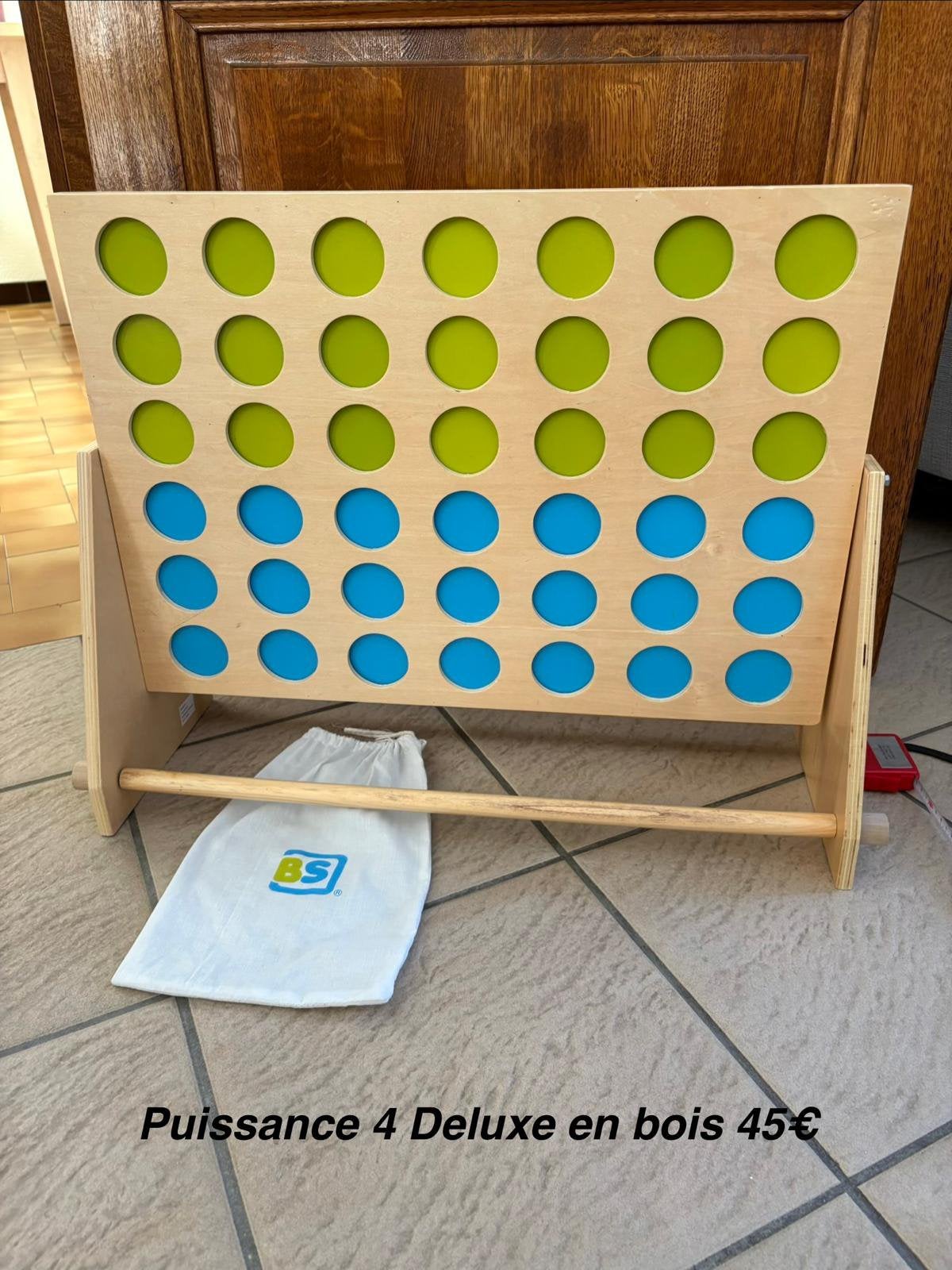 Puissance 4 géant en bois, Enlèvement, Comme neuf