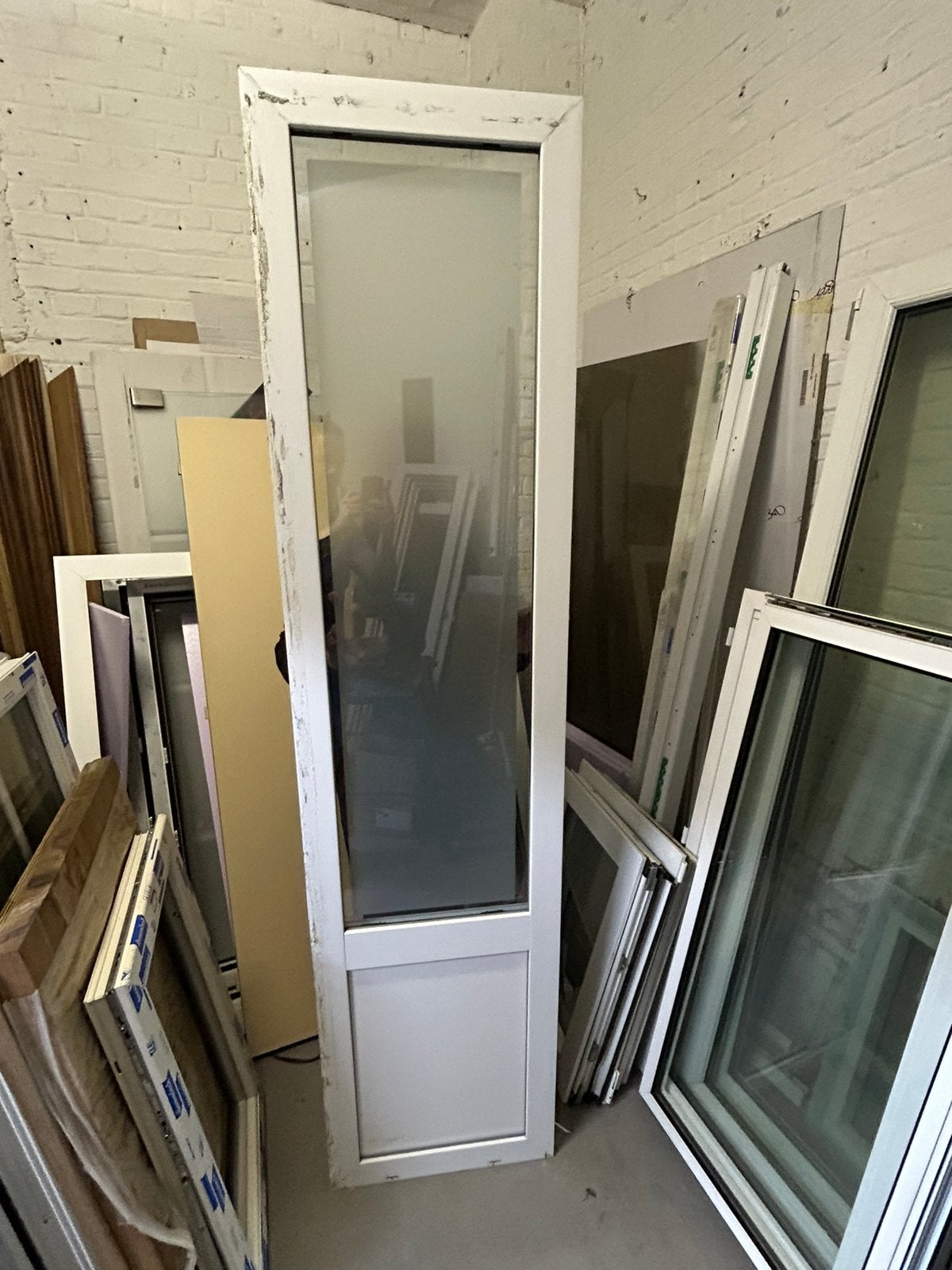Fenêtre fixe en PVC, Châssis de fenêtre, Synthétique, Enlèvement, Utilisé