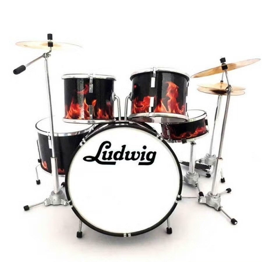 Miniatuur decoratief Ludwig real flames drumstel, Enlèvement ou Envoi, Neuf