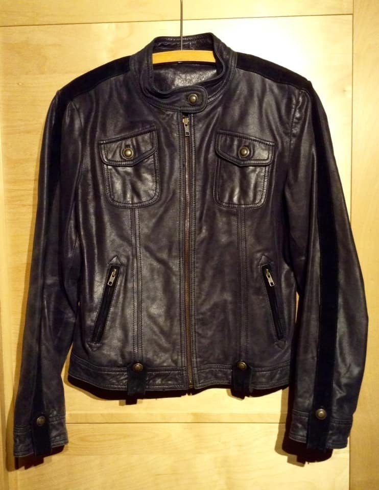 Prachtige Vintage Leren Bikerjas - Maat S, Ophalen of Verzenden, Zo goed als nieuw, Maat 36 (S), Zwart