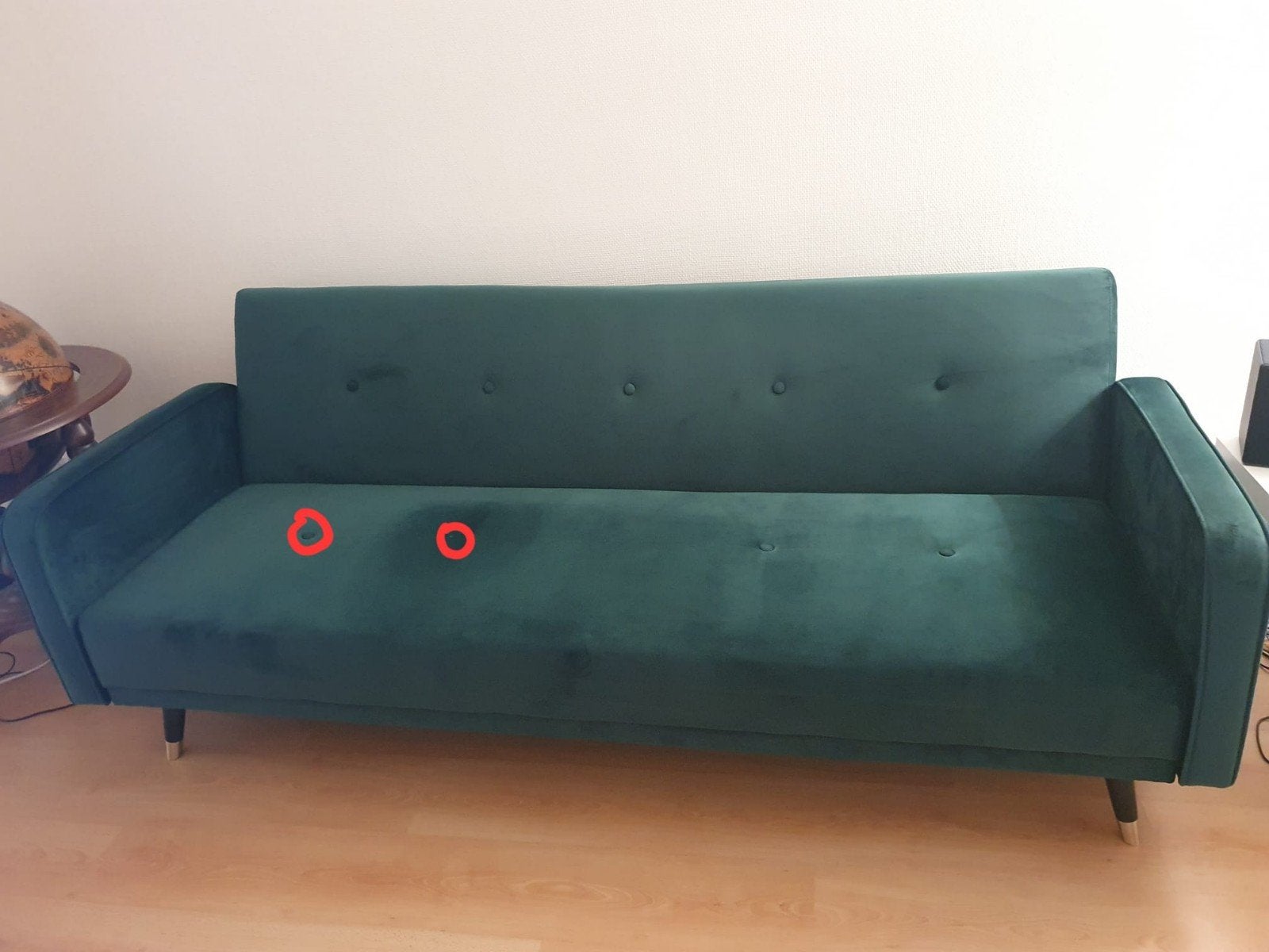 Canapé 3 places convertible, Maison & Meubles, 200 à 250 cm, Enlèvement, Utilisé, Tissus