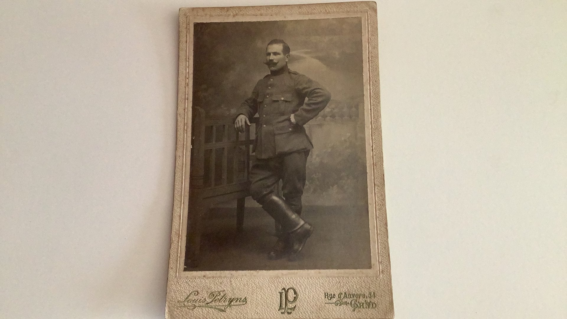 Oude foto militaire groot formaat, Verzamelen, Foto's en Prenten, Ophalen of Verzenden, Zo goed als nieuw, Foto