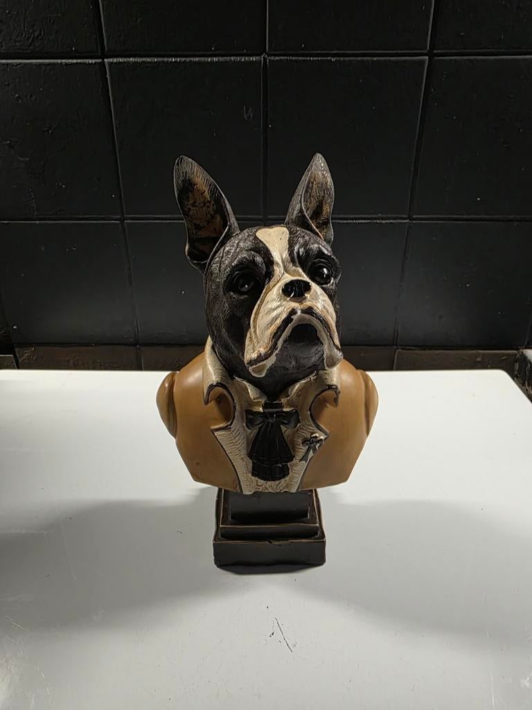Beeld. Hond in hars. Vintage, Verzamelen, Ophalen of Verzenden