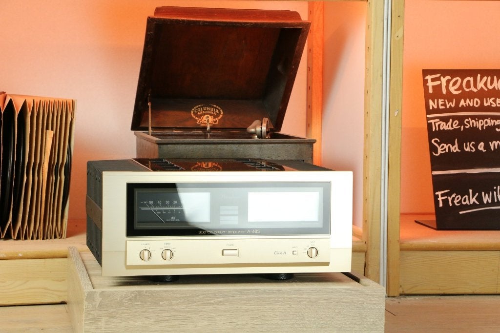 Accuphase A-48S / A48 S klasse A poweramp. TRADE.INRUIL., Audio, Tv en Foto, Versterkers en Ontvangers, Ophalen of Verzenden, Zo goed als nieuw