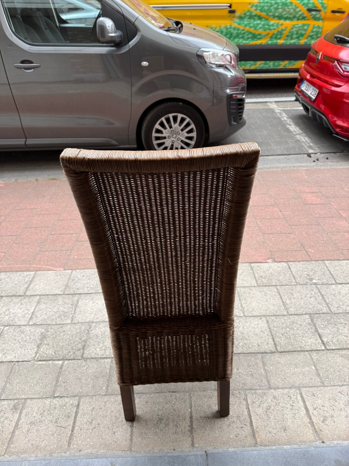 6 chaises de salle à manger en osier, Maison & Meubles, Chaises, Osier ou Rotin, Klassiek, Brun, Enlèvement