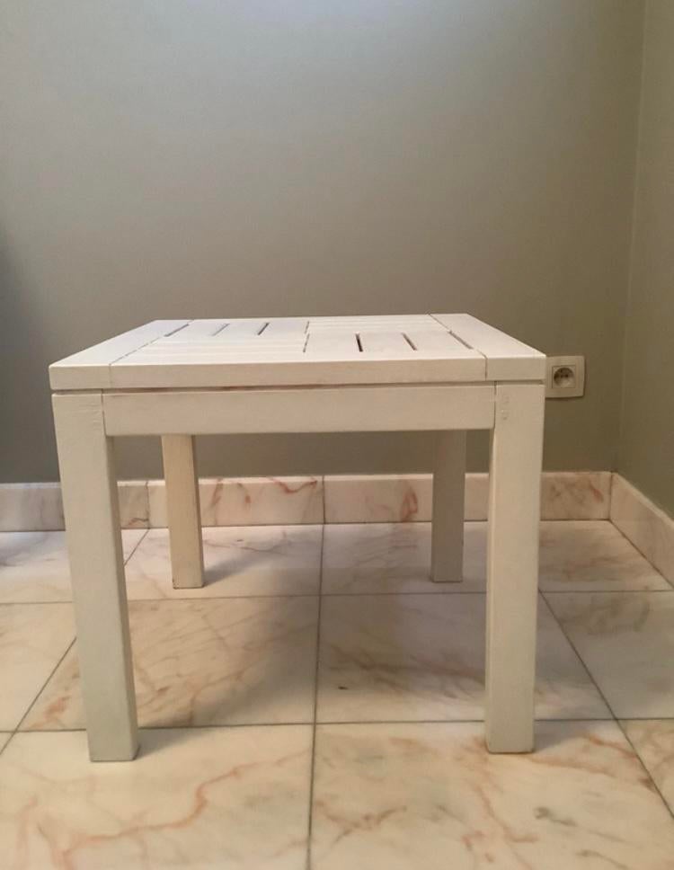 Table d'appoint en teck, Maison & Meubles, Tables | Tables d'appoint, Enlèvement, Comme neuf