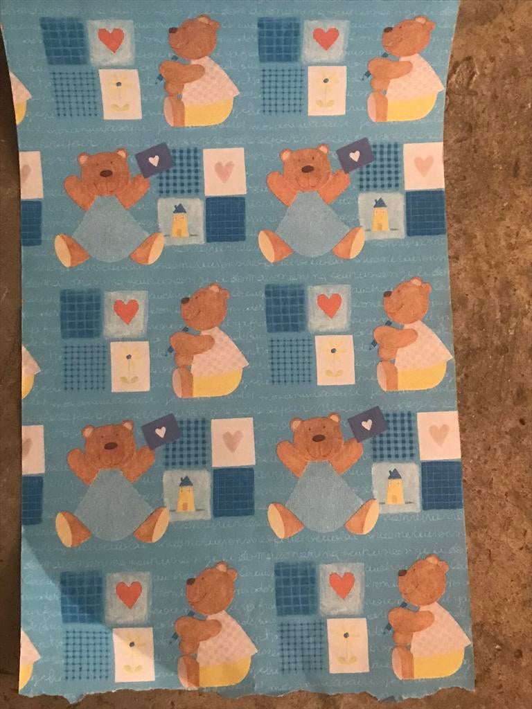 Rol inpakpapier met kindermotief, Ophalen, Nieuw