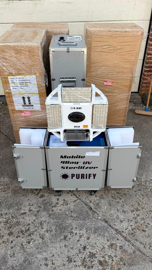 Mobiele 4-Bay UVC Sterilisator 200W, Enlèvement, Neuf, Autres types