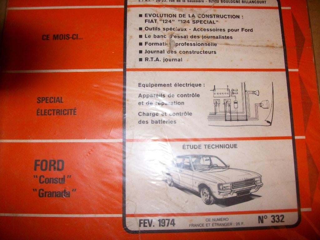 revue technique ford granada essence 1972-1977, Ophalen of Verzenden
