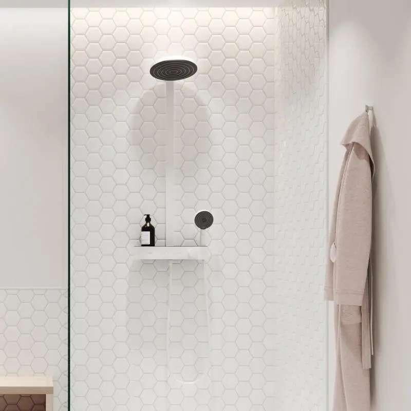HANSGROHE Pulsify S Colonne de douche mitigeur thermostatiqu, Enlèvement, Neuf, Chrome, Douche