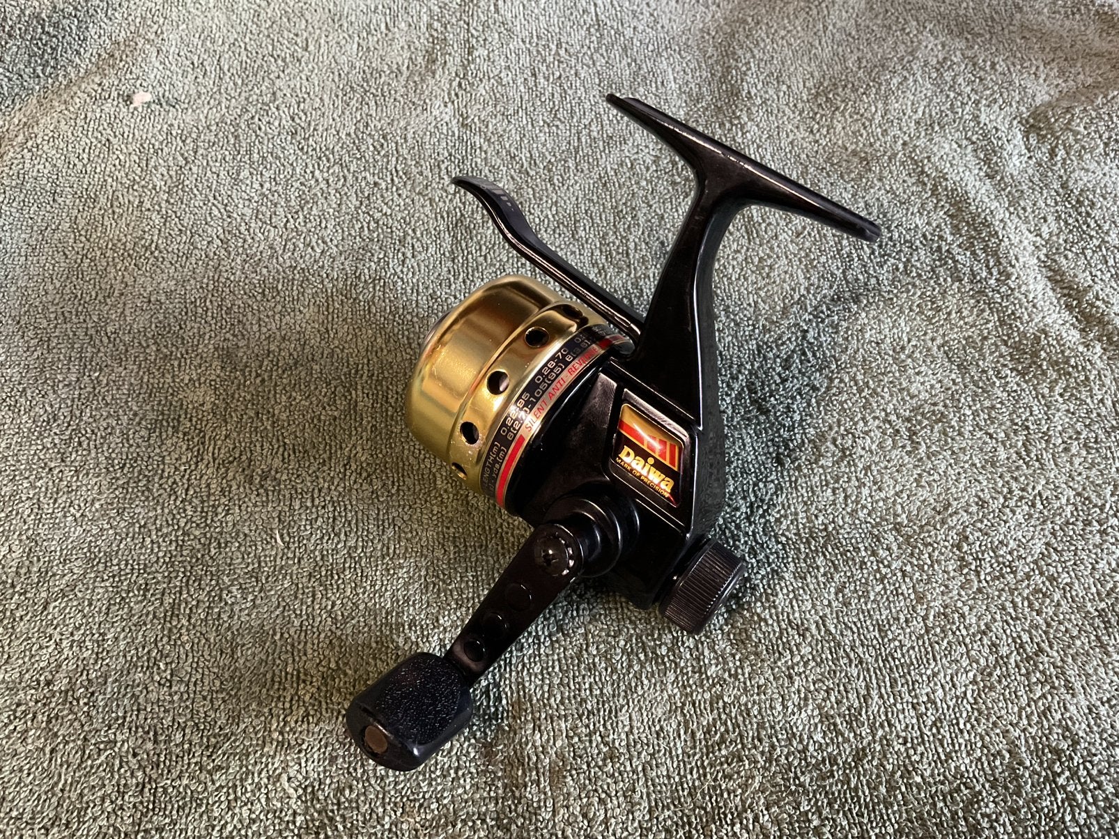 Vintage Daiwa US80XA Underspincast reel in 100% werkende sta, Watersport en Boten, Ophalen of Verzenden, Gebruikt, Molen