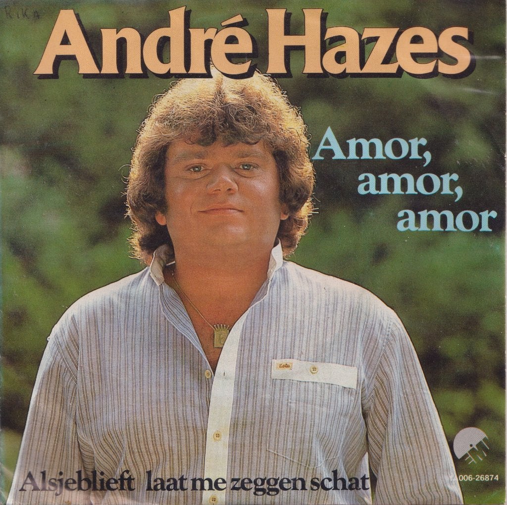 Andre Hazes- Amor, amor, amor / Alsjeblieft laat me zeggen, Cd's en Dvd's, Vinyl Singles, Ophalen of Verzenden, Gebruikt, 7 inch