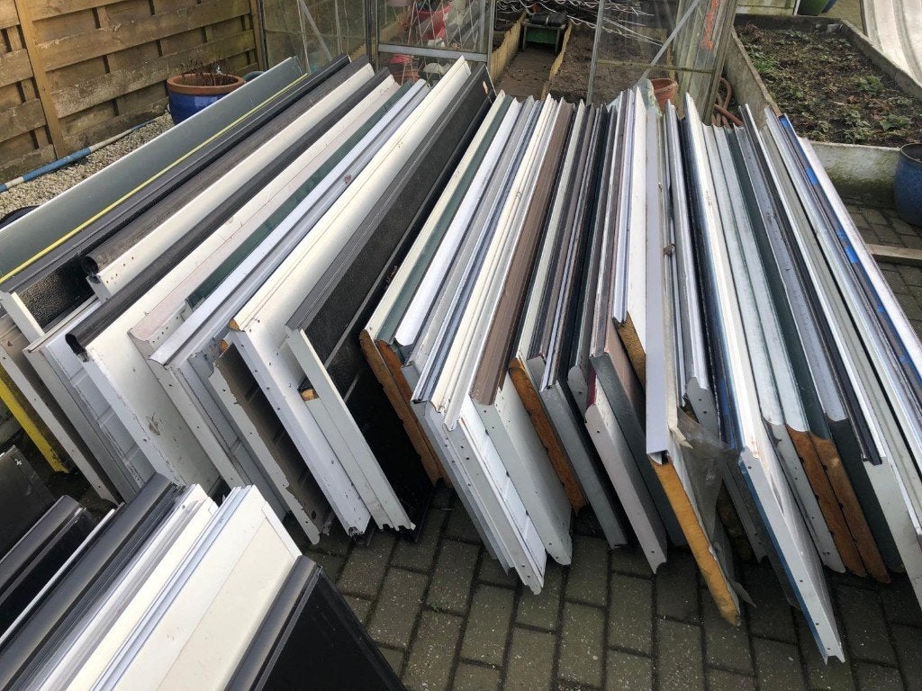 Ex garage poort secties, Doe-het-zelf en Bouw, Ophalen, Gebruikt