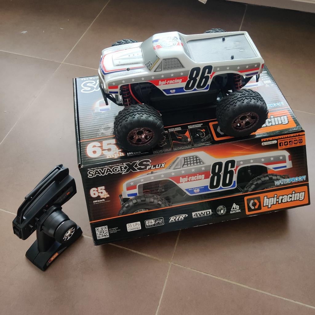 HPI Savage XS Flux Chevrolet El Camino SS, Autres échelles, Enlèvement ou Envoi, Voiture off road, Utilisé